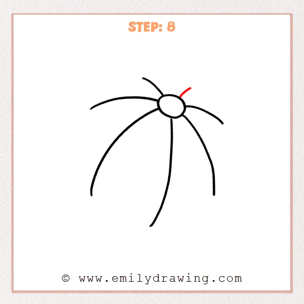 how to draw a beach ball - Step 8